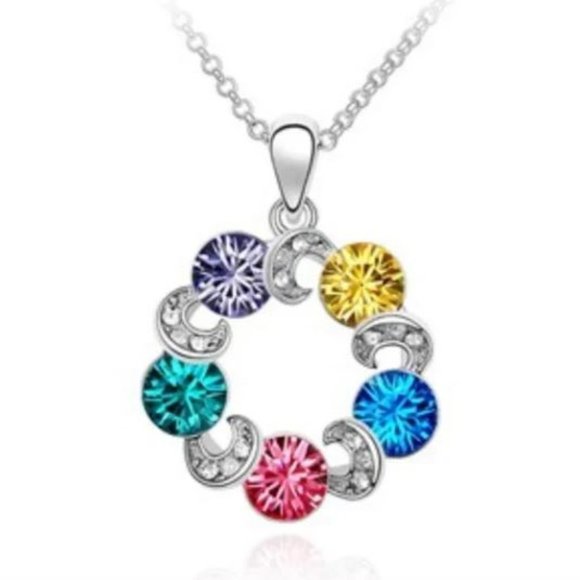 Mulicolored Crystal Necklace - Picture 1 of 1